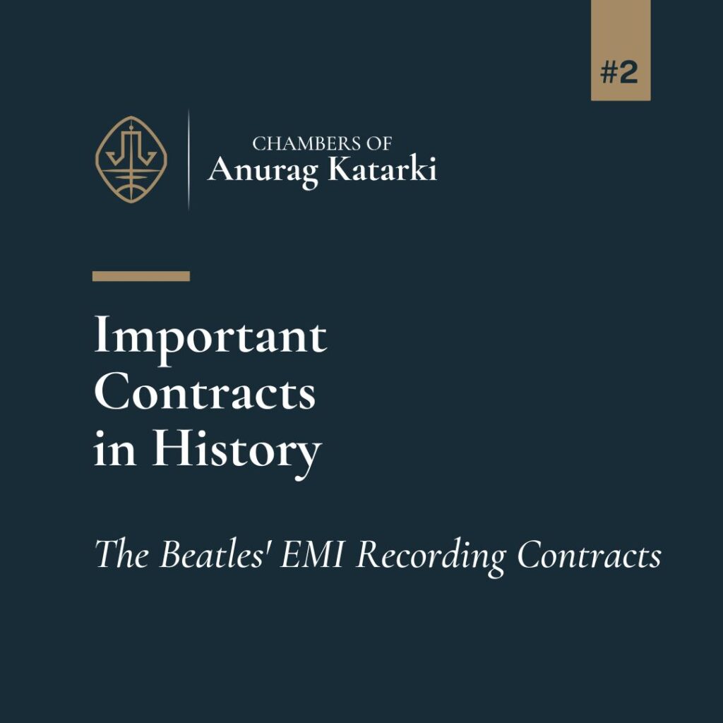 beatles contracts, important contracts in history