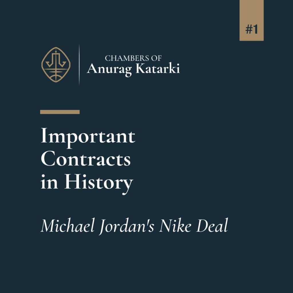 michael jordan nike deal post covered as a part of important contracts in history